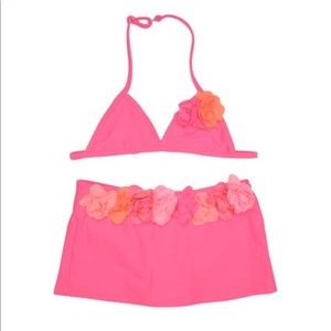 KATE MACK PINK PARADISE SWIM SKIRT AND BIKINI TOP